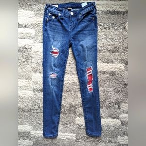 True Religion Halle fishnet jeans